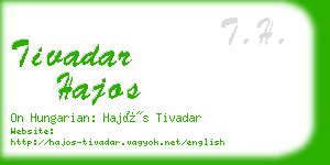 tivadar hajos business card